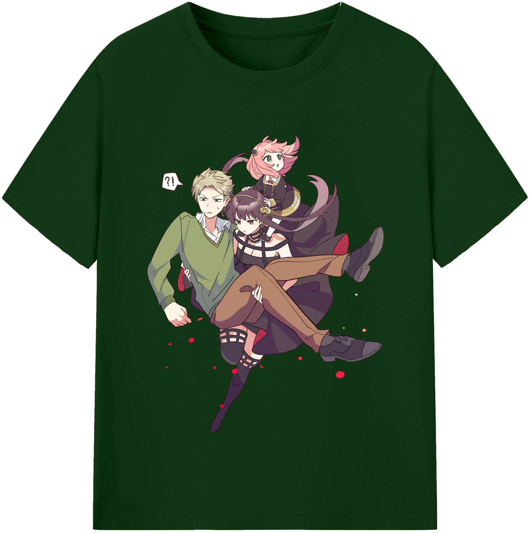 （画像用） SPY×FAMILY间谍家家酒 綿100％半袖Tシャツ（フロントプリント）